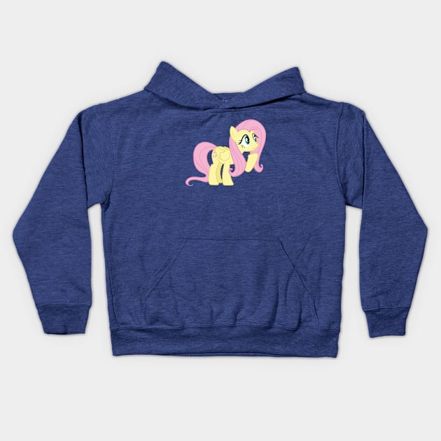 Just a Fluttershy Kids Hoodie by CloudyGlow